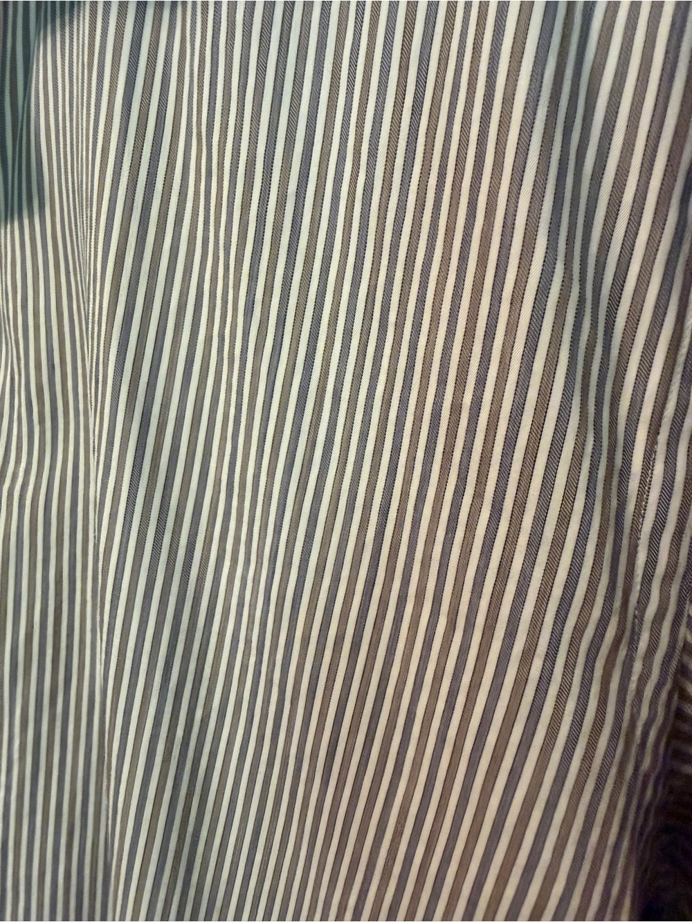 Canali Italy Stripe Dress Shirt 41 16 M L Gray White Luxury Banker Spread - Picture 2 of 7